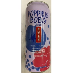 POCAS POPING BOBA MIXED BERRY HIBISCUS TEA  490.00 MILLILITER