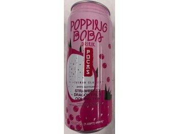 POCAS POPING BOBA STRAWBERRY DRAGON TEA  490.00 MILLILITER
