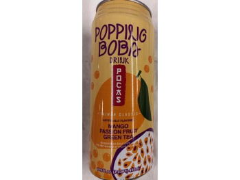 POCAS POPING BOBA MANGO PASSION TEA  490.00 MILLILITER