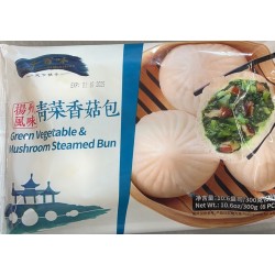 QBW GREEN VEGETABLE & MUSHROOM STEAMED BUN 6.00 PIECE