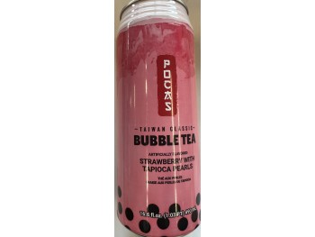 POCAS BUBBLE TEA {STRAWBERRY FL} 16.50 OUNCE