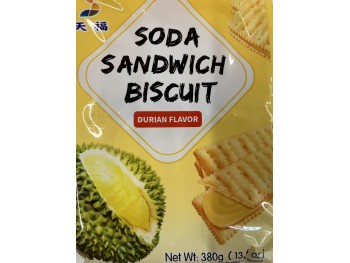 TKS SODA SANDWICH BISCUIT DURIAN FLA 380.00 GRAM