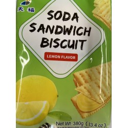 TKS SODA SANDWICH BISCUIT LEMON FLA 380.00 GRAM