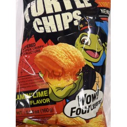 ORION TURTLE CHIPS  LIME FLA 160.00 GRAM