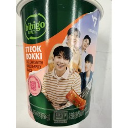 BIBIGO TTEOKBOKKI RICE CAKE WITH SWEET &SPICY SAUC 125.00 GRAM