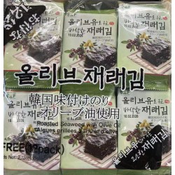BKF GLOBAL ROASTED SEAWEED WITH OLIVE OIL  12.00 PACKET