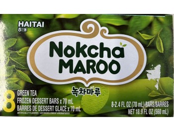 HAITAI GREEN TEA MAROO ICE BAR 8P 18.90 OUNCE