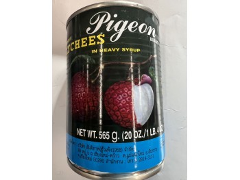 PIGEON BRAND LYCHEE IN SYRUP 20.00 OUNCE