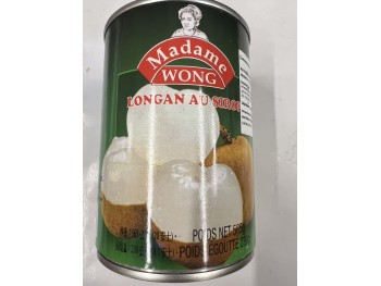 MADAME WONG CANNED LONGAN IN SYRUP 565.00 GRAM