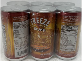 FREEZE COFFEE WITH MILK DRINK 6.00 CAN