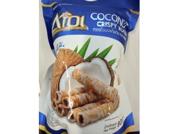AROI COCONUT CRISPY ROLLS ORIGINAL FLA  80.00 GRAM