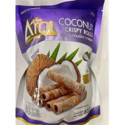 AROI COCONUT CRISPY ROLLS TARO FLA  134.00 GRAM