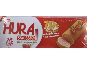 BIBICA HURA SWISSROLL STAWBERRY FLA 20.00 PACKET