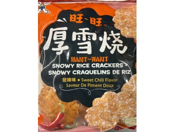 WANT WANT SNOWY RICE CRACKERS SWEET CHILI FLA  110.00 GRAM
