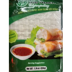 BT SUPER THIN RICE PEPER 220.00 GRAM