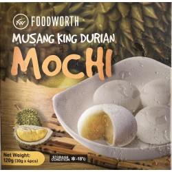 FOODWORTH MUSANG KING DURIAN MOCHI  120.00 GRAM