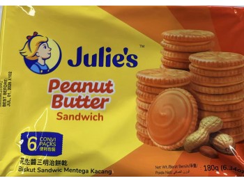 JULIES PEANUT BUTTER SANDWICH  180.00 GRAM
