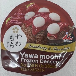 ICE CREAM YAWAMOCHI STRAWBERRY&CHOCOLATE  3.58 OUNCE