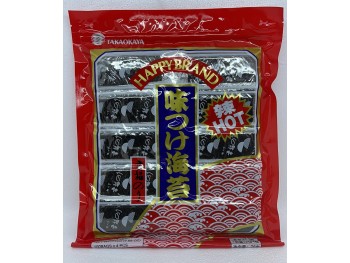 HAPPY BRAND - SEASONED SEAWEED （HOT） 100.00 PACKET